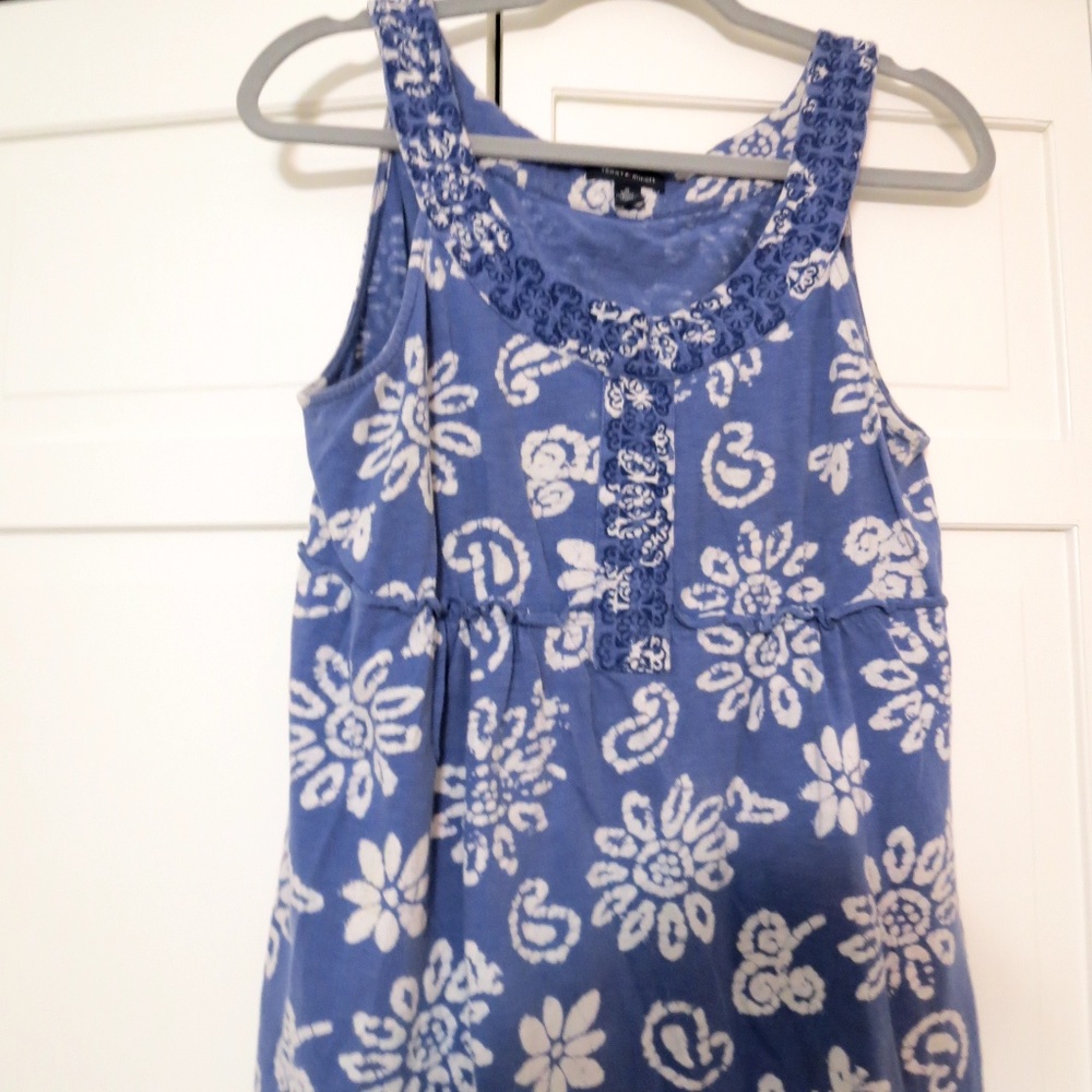 Tommy Hilfiger Blue Tank Top with Flowers